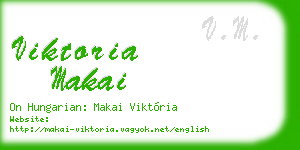 viktoria makai business card
